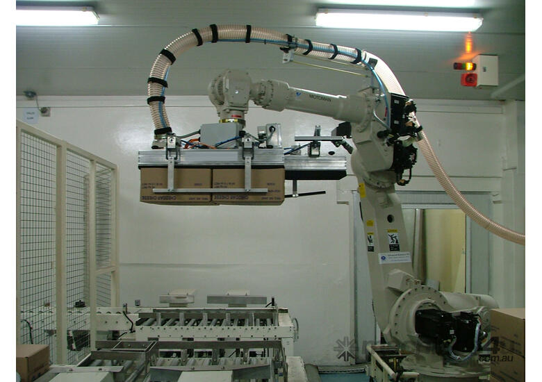 caption Industrial Robotic Palletising System