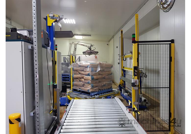 caption Industrial Robotic Palletising System