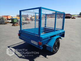 2007 JOHN PAPAS SINGLE AXLE CAGED BOX TRAILER - picture0' - Click to enlarge