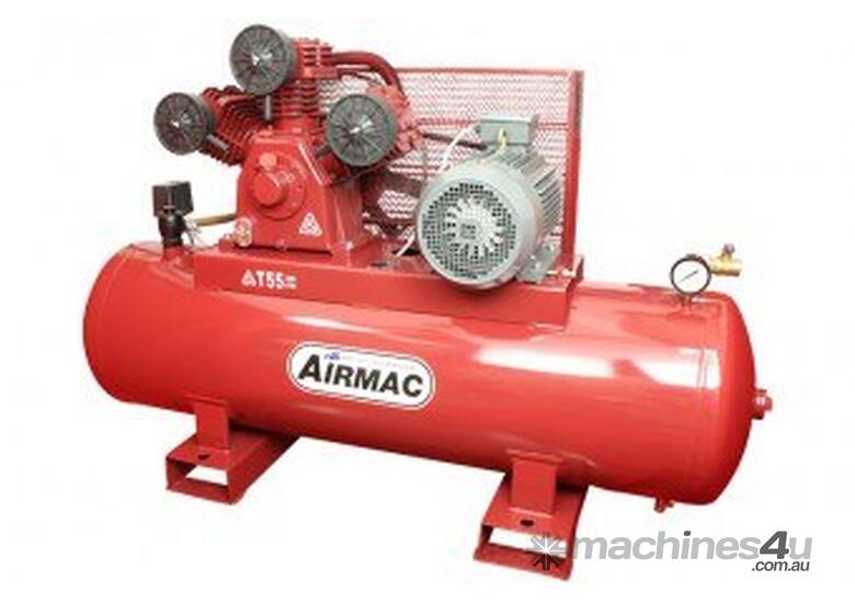 caption Airmac T55 415V 10 HP Air Compressor | Consistent Performance