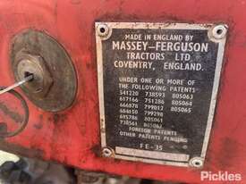 Massey Ferguson FE 35 - picture2' - Click to enlarge