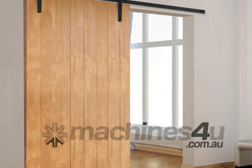 Country Style Black Steel 3m Barn Door Hardware Kit (BHR005)