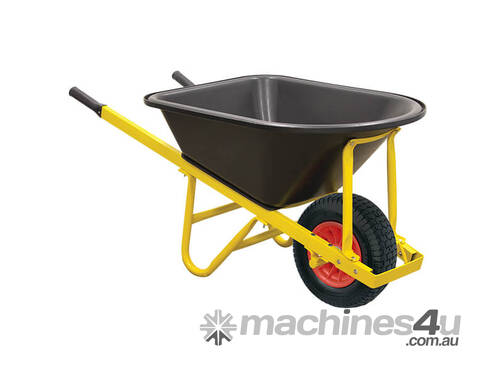 Plastic Tray Wheelbarrow with Puncture Proof Plastic Wheel (WBR105)