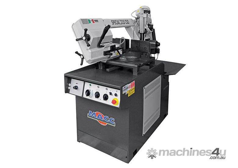 New macc MACC BANDSAW 260MM CAP SWIVEL HEAD DUAL MITRE 415V 3PH HYD