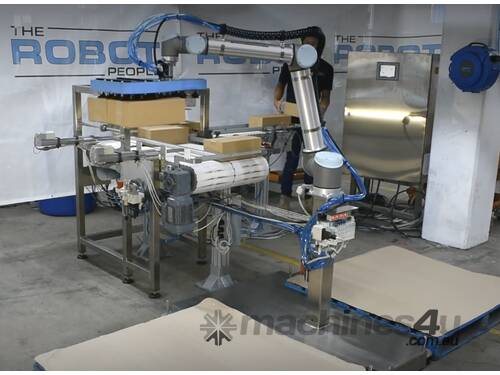 The Robot People UR10e series Collaborative Robot Palletising System