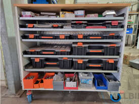 Storage Trolley Containing a Quantity of Fasteners and Fixings - picture0' - Click to enlarge