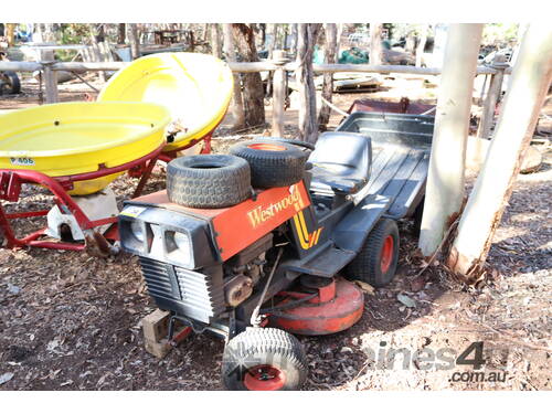 WESTWOOD RIDE ON MOWER WITH TRAILER