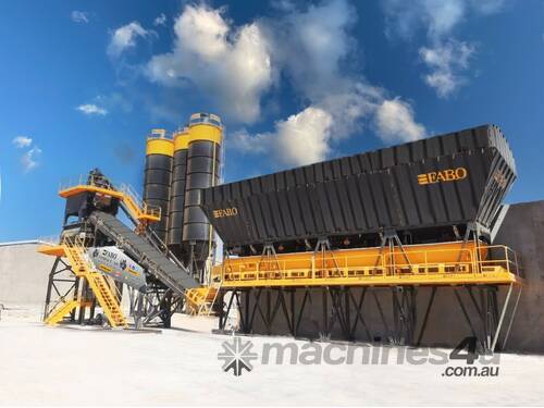 caption COMPACT-160 CONCRETE PLANT | CONVEYOR TYPE | Ready in Stock
