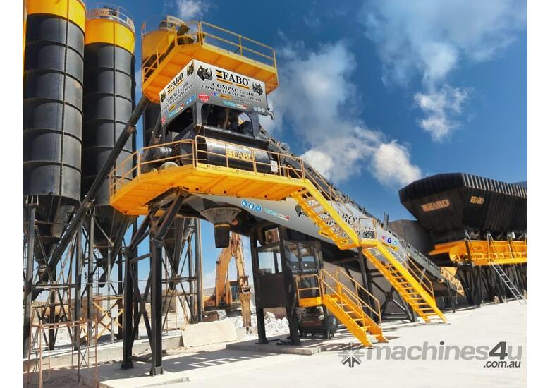 caption COMPACT-160 CONCRETE PLANT | CONVEYOR TYPE | Ready in Stock