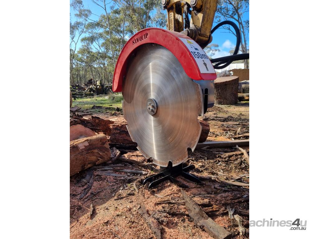 New SAWQUIP Excavator Wood Saw 1200mm Blade 613T Excavators Excavator