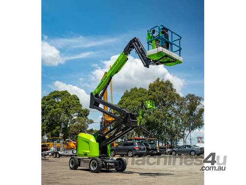 caption ZOOMLION 46FT Lithium Battery Articulating Boom Lift with AC Motor