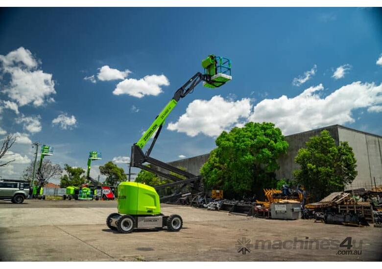 caption ZOOMLION 46FT Lithium Battery Articulating Boom Lift with AC Motor
