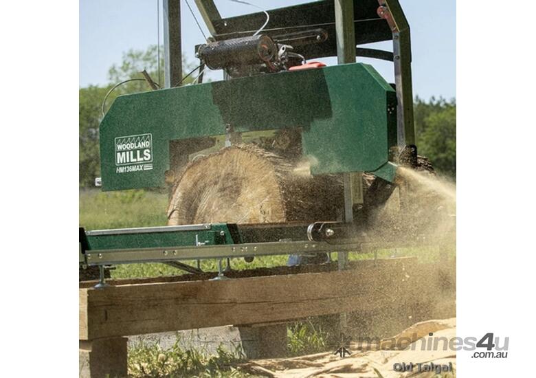 caption Introducing the HM136MAXâ„¢ Woodlander Portable 5.1M Sawmill from Woodland Mills!