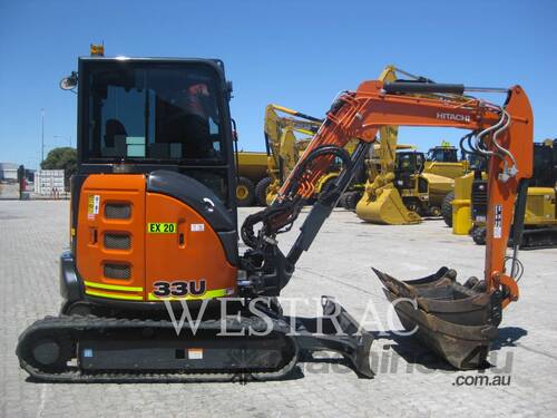 caption HITACHI ZX33U-5A Mining Shovel Excavator
