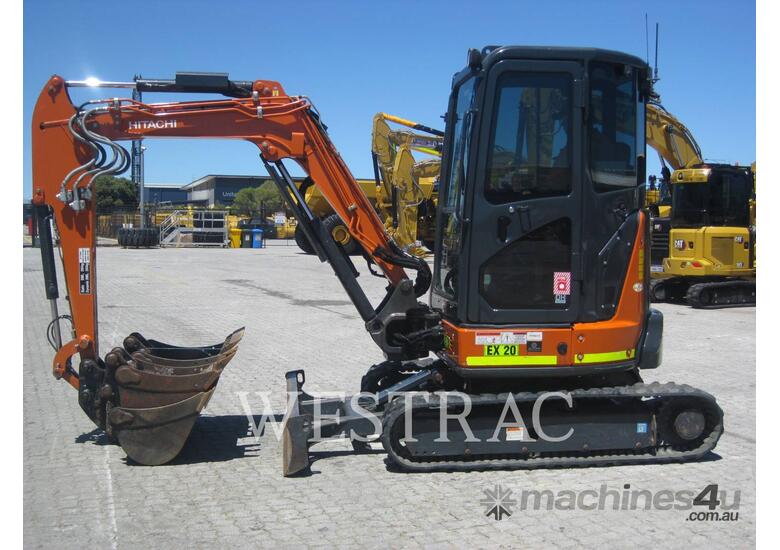 caption HITACHI ZX33U-5A Mining Shovel Excavator