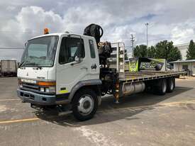 2001 Mitsubishi Fighter Flatbed Crane Truck - picture1' - Click to enlarge