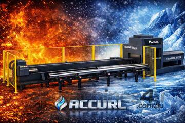ACCURL TubeLINE A SERIES 4KW | 6.5M LENGTH | 240MM OD TUBE LASER | BOCI HEAD | CYPCUT CONTROLLER