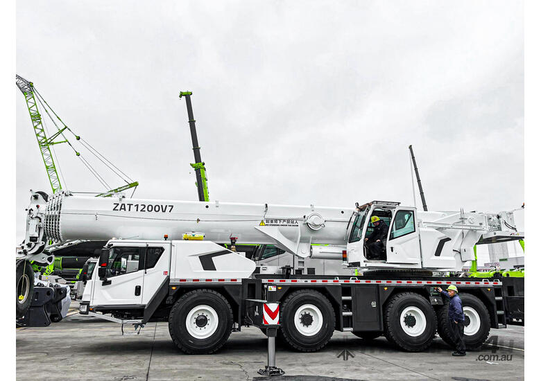 caption Zoomlion 120T All Terrain Crane ZAT1200V753 - Robust and Versatile Powerhouse!