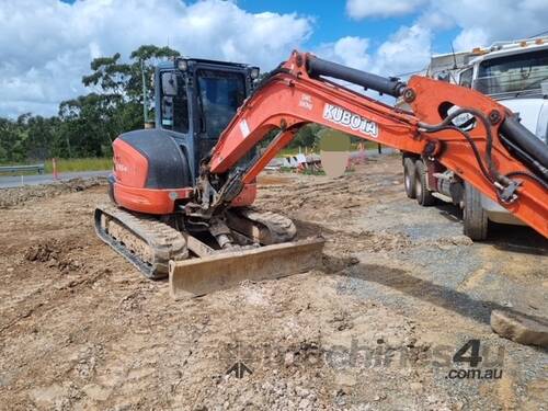 caption 2017 Kubota Zero Turn Excavator - 5T l 9650 Hours l Aircon ROPS Cab l Front Hyd Blade