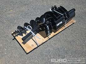 Unused Captok Selection of Mini Excavator Attachments, QTY (7 of) , Rake, Ripper, Auger, 12inch Auge - picture1' - Click to enlarge