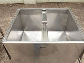 Stainless Steel Mobile Hopper Bin - picture1' - Click to enlarge