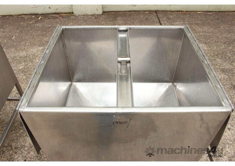 Stainless Steel Mobile Hopper Bin