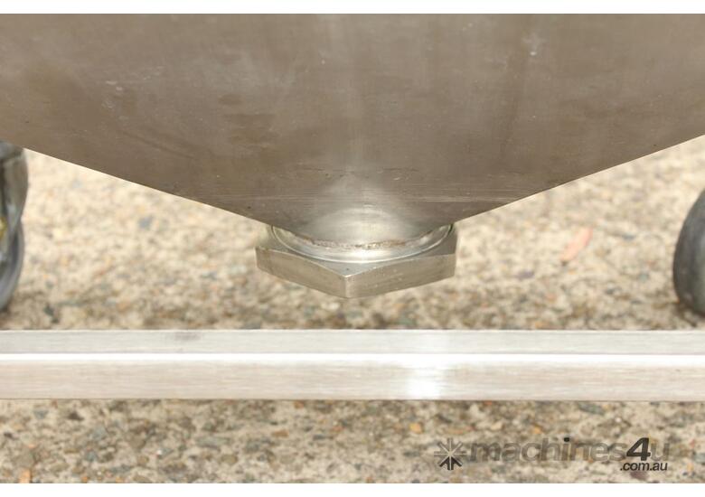 Stainless Steel Mobile Hopper Bin