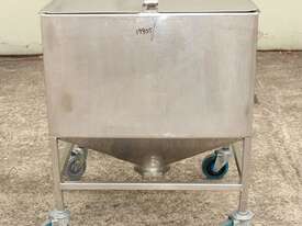 Stainless Steel Mobile Hopper Bin - picture7' - Click to enlarge