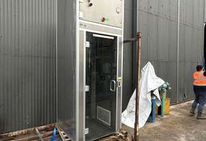 Kroell Lufttechnik pressurised filtered air walk through airlock chamber seal air lock