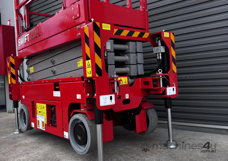 Swift 1932-L 19ft Electric Scissor Lift with Outriggers image 3