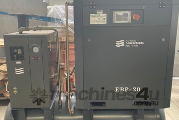 Screw Compressor Package 15kW (20HP) with tank and dryer (82 cfm)