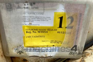 Homemade Tandem Axle Transfer Pump Trailer