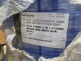 *UNRESERVED* 1 x Pallet Containing 3 x Full Spools of Power Cable, Full Technical Specifications of  - picture0' - Click to enlarge