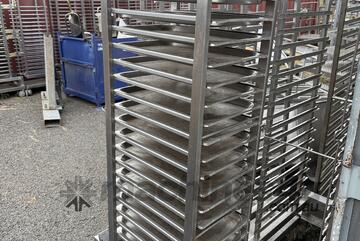 Trolley for Oven trays 330mm x 530mm. 370mm wide x 670mm deep x 1750mm high 20 Trays