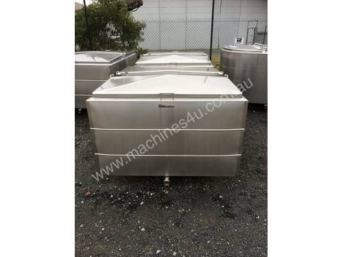 1,550lt Jacketed Stainless Steel Tank