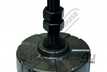 Steel Machine Mount & Rubber Insert 500kg Load Capacity M16 Thread x 90mm Long