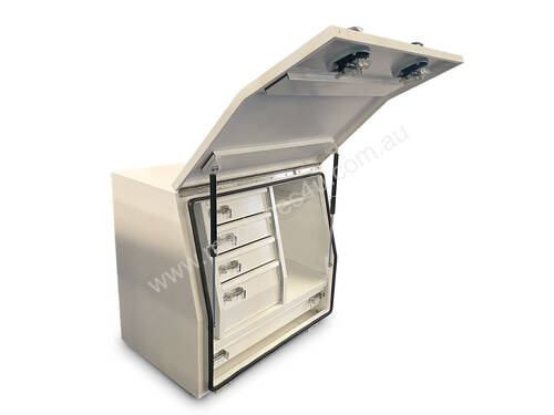 Black & White Steel Mine Series Tool Box with Drawers- W900 - 1800mm - Heavy Duty Steel