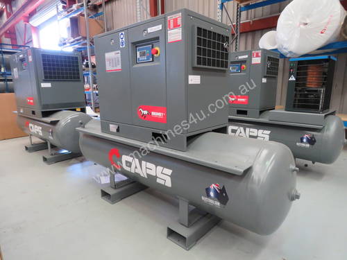 CAPS Brumby CR7-10-500 10bar 7.5kW 34cfm Rotary Screw Air Compressor with 500L Receiver Tank
