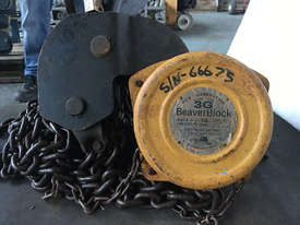 Chain Hoist 10 Ton x 2.5 meter drop lifting Block and Tackle Beaver - picture0' - Click to enlarge