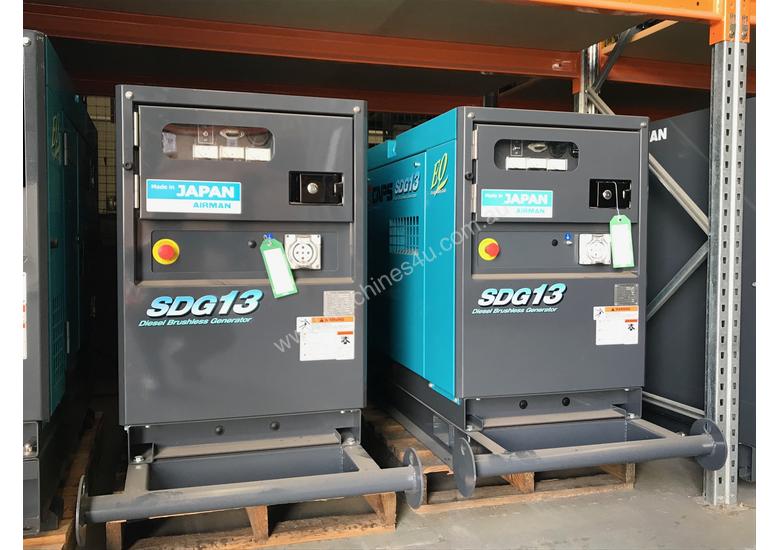 caption Airman SDG13S-3B1N 10.5KVA Prime Power Diesel Generator with BONUS SKID