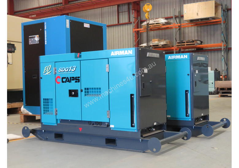 caption Airman SDG13S-3B1N 10.5KVA Prime Power Diesel Generator with BONUS SKID