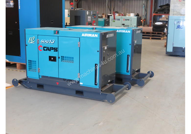 caption Airman SDG13S-3B1N 10.5KVA Prime Power Diesel Generator with BONUS SKID