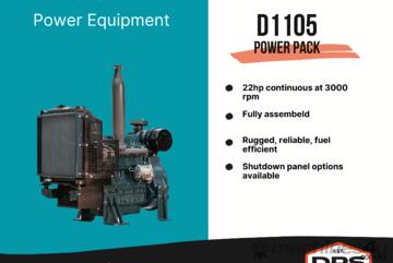 D1105 22.0HP KUBOTA ENGINE POWER PACK