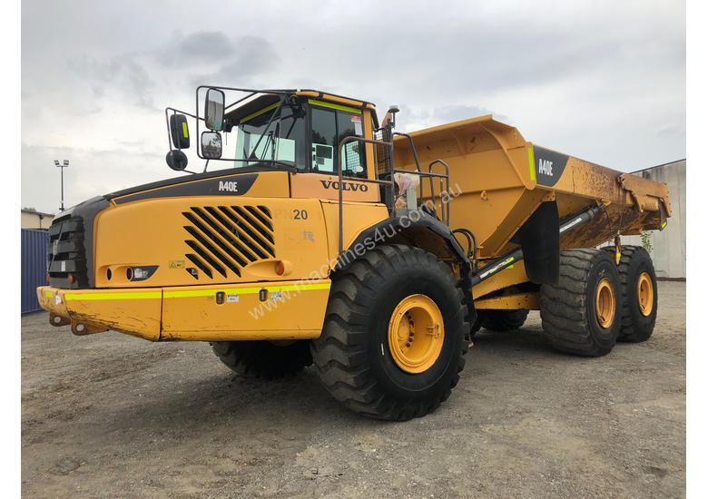 caption 2008 Volvo A40E Articulated Dump Truck