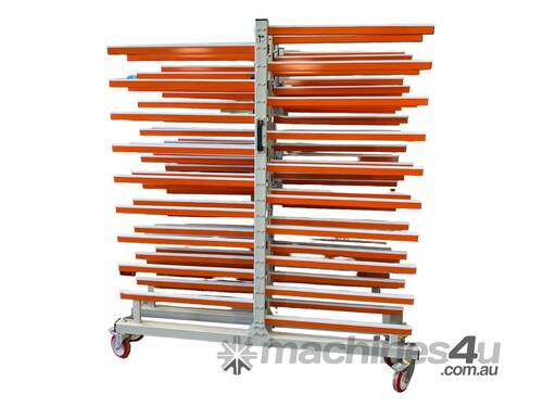 caption ToughCut Mobile Extendable Industrial Drying Racks