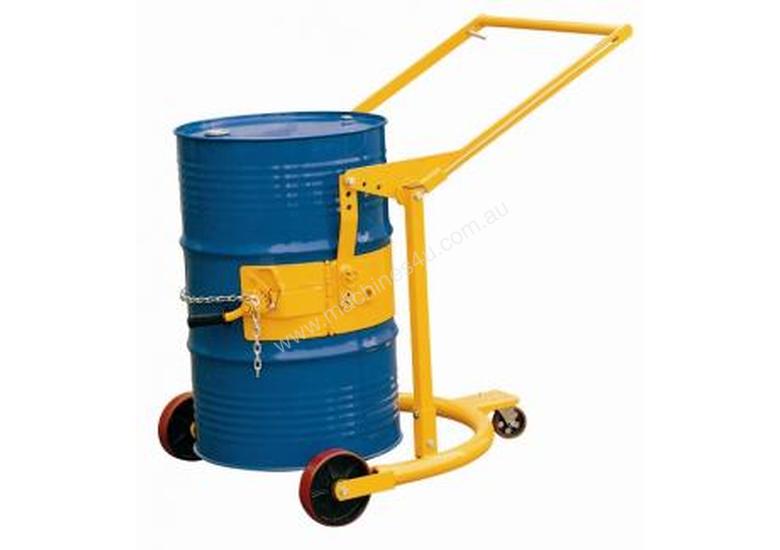 caption Drum Trolley - Drum Carrier – Model: DHE-HD80A | Transports, Tilts, Rotates & Drains