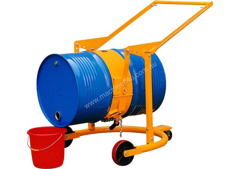 caption Drum Trolley - Drum Carrier – Model: DHE-HD80A | Transports, Tilts, Rotates & Drains