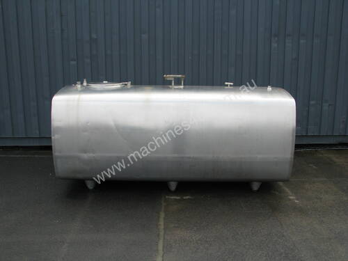 Jacketed Stainless Steel Tank Milk Vat - 2300L - Alfa Laval