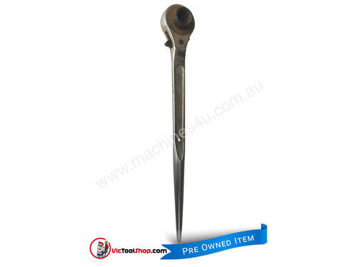 Podger Wrench 24mm & 30mm Toledo Ratchet Bar Scaffolding Wrench and Riggers Spanner (440mm long)