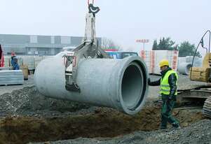 Probst Mechanical Pipe Grab for Laying Large Pipes 4000kg